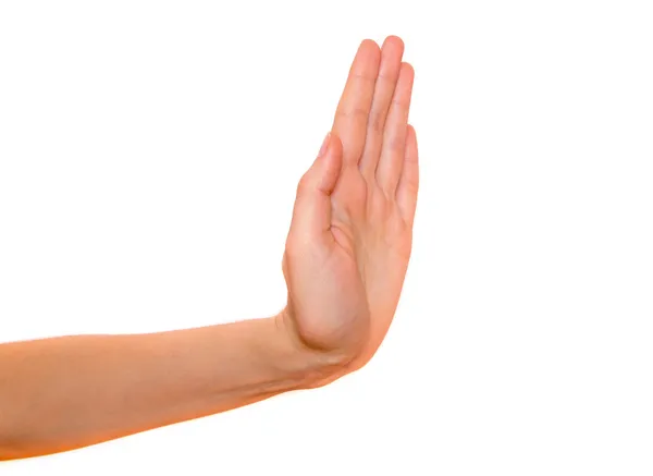 Stop hand gesture — Stock Photo, Image