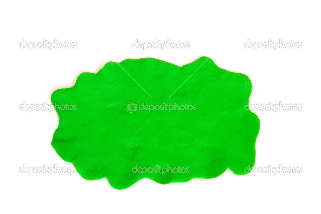 Plasticine green background