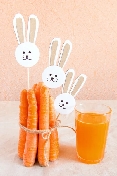 Καρότα και χυμό — Φωτογραφία Αρχείου