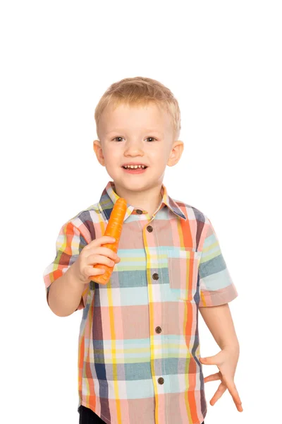 Niño comiendo alimentos saludables — Foto de Stock