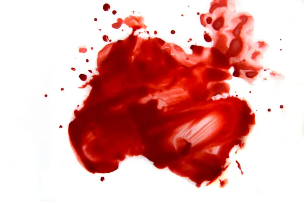 Blood smear splatter — Stock Photo, Image