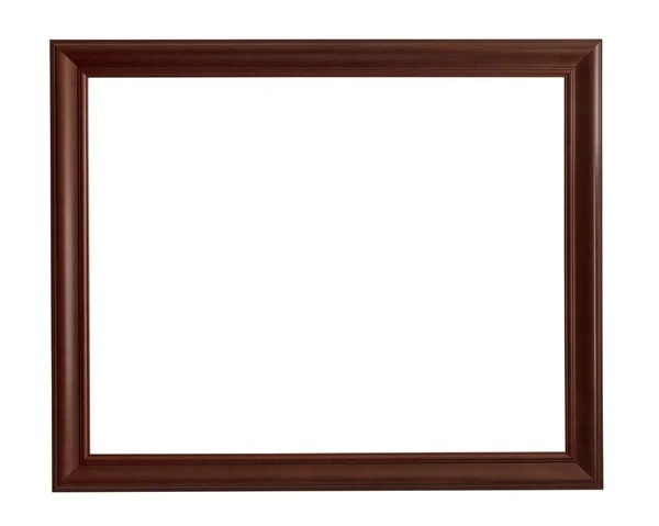 Wooden rectangle picture frame Royalty Free Stock Images