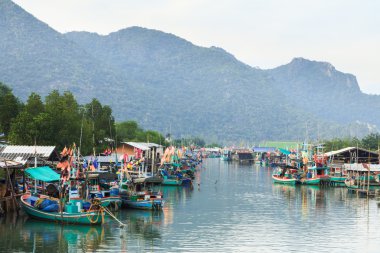 balıkçı köyü yakınlarında hua hin, Tayland