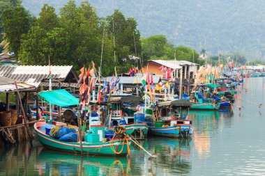 balıkçı köyü yakınlarında hua hin, Tayland