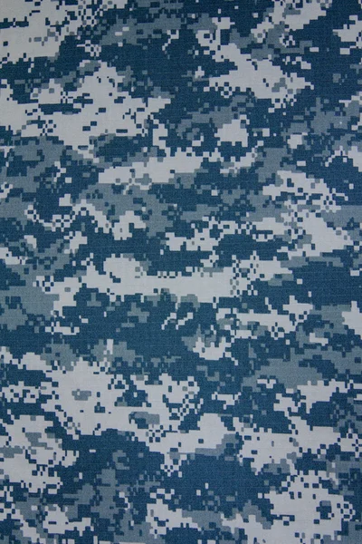 Oss marinblå digitala kamouflage tyget textur bakgrund — Stockfoto