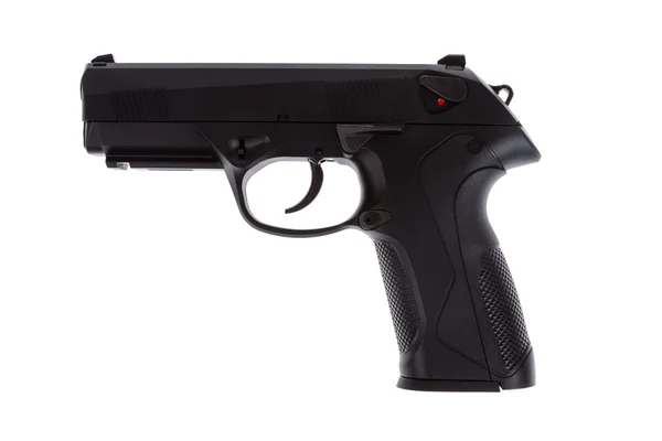 Modern italian pistol isolated on white background — Stock Photo, Image
