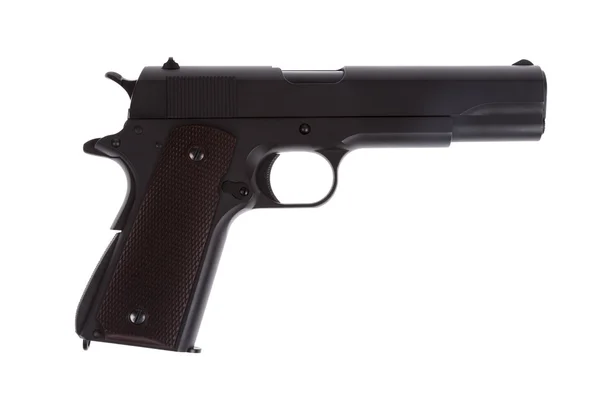 American legendary pistol on white background military model — Stock Photo, Image