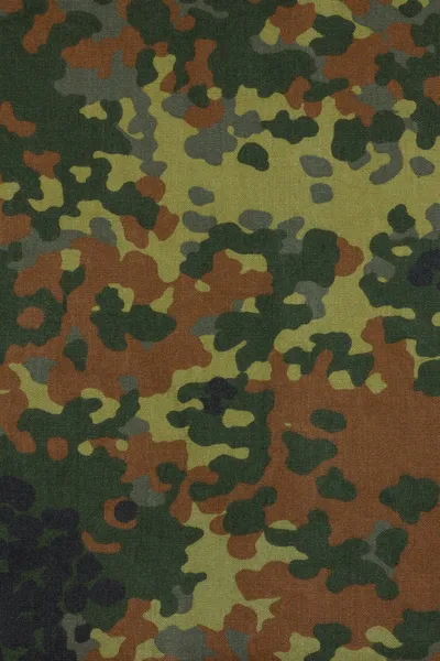 German military flecktarn camouflage fabric texture background — Stock Photo, Image