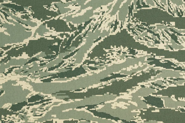 Verde digital tigerstripe camuflagem tecido textura fundo — Fotografia de Stock