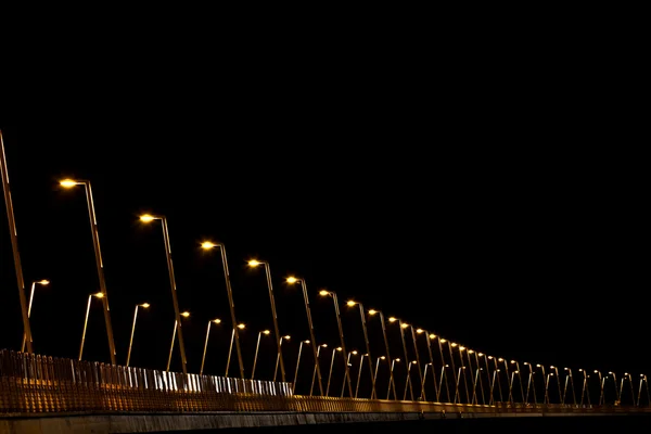 Φώτα στη γέφυρα — Φωτογραφία Αρχείου