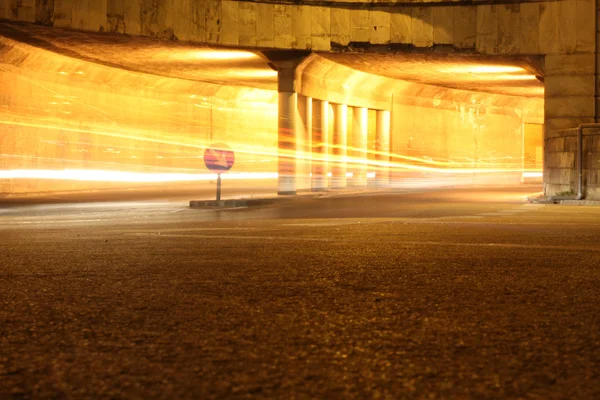 Car light trace — Stock Photo, Image