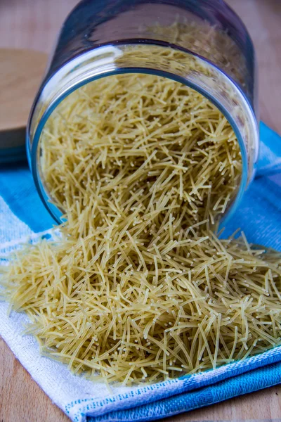 Pasta in jar — Stock Photo, Image