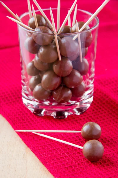 Bolas de chocolate — Fotografia de Stock