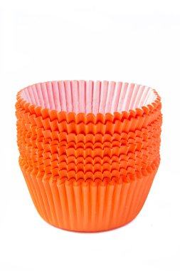 Turuncu cupcake bardak pişirme