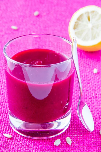 Beetroot cream soup — Stock Photo, Image