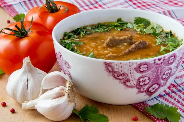 Oriental tomato soup — Stock Photo, Image