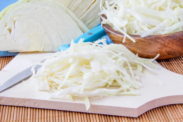Shredded white cabbage — Stock Photo, Image