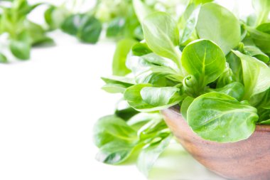 ahşap kase mısır salata