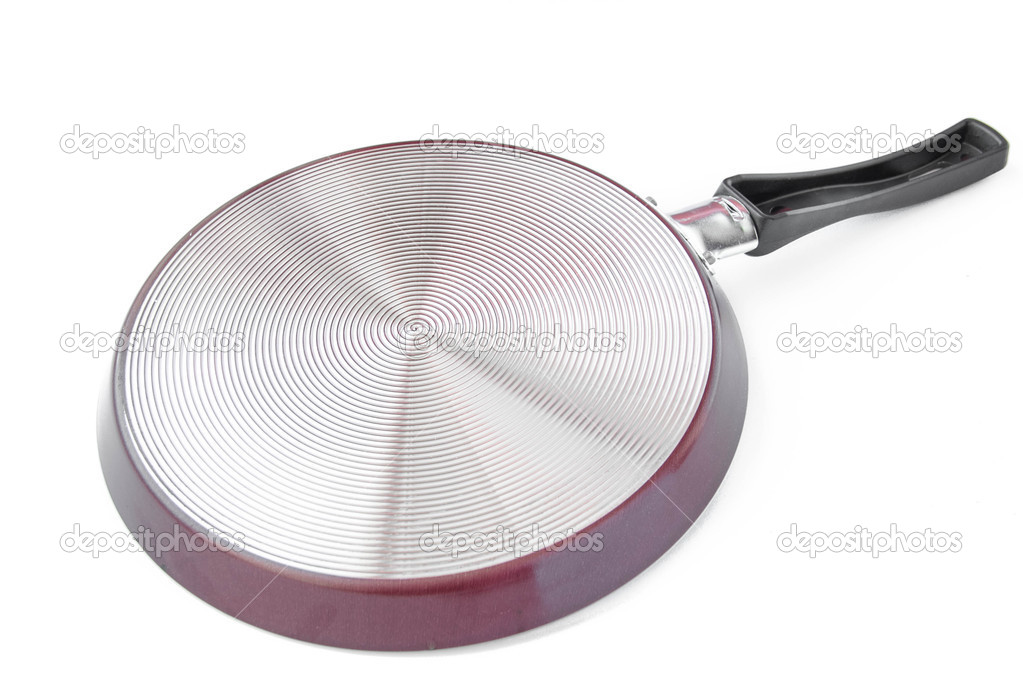 Underside of frying pan