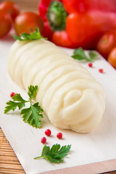 Armenian soft cheese wrapped rings — Stock Photo, Image