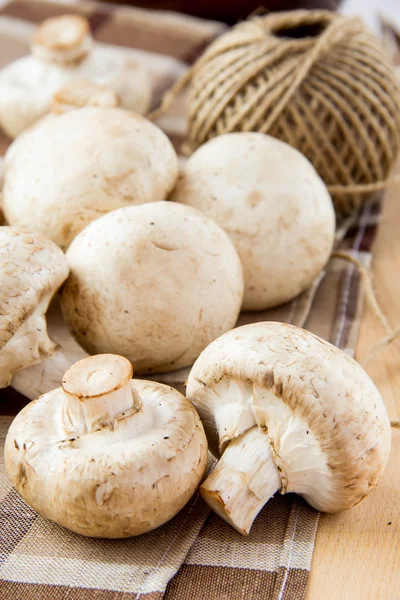 Champignons on table — Stock Photo, Image