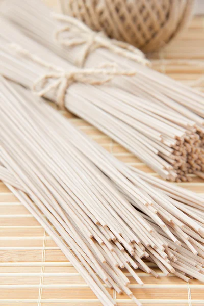 Asian buckwheat noodles - soba — Stock Photo, Image