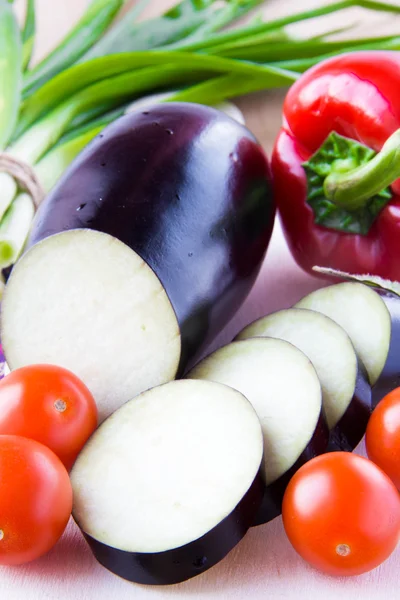 Italian ingredients for snacks - fresh vegetables — Stock Photo, Image