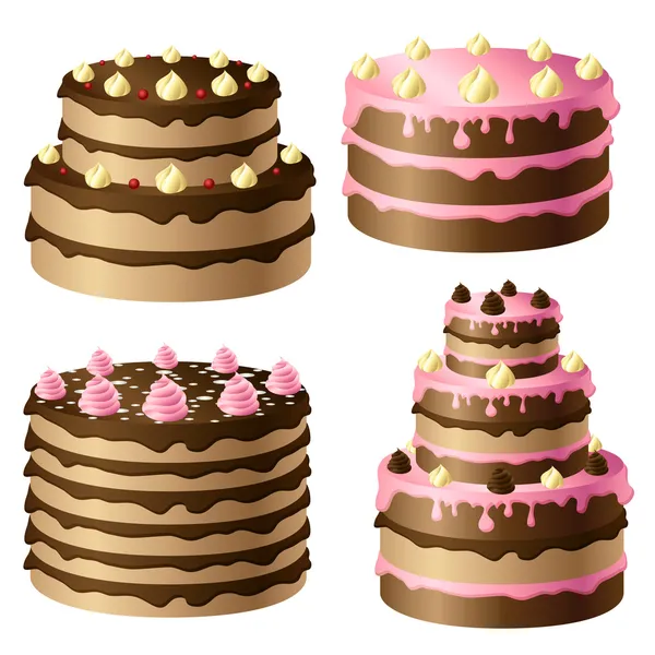 Gâteau d'anniversaire — Image vectorielle