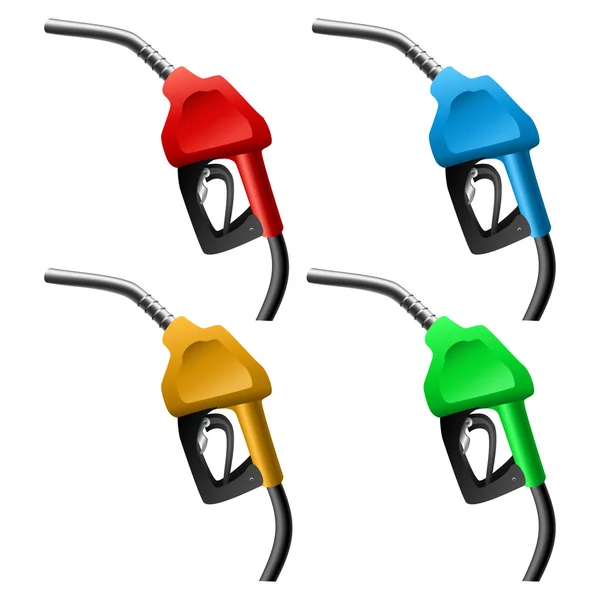 Juego de boquillas de combustible — Vector de stock