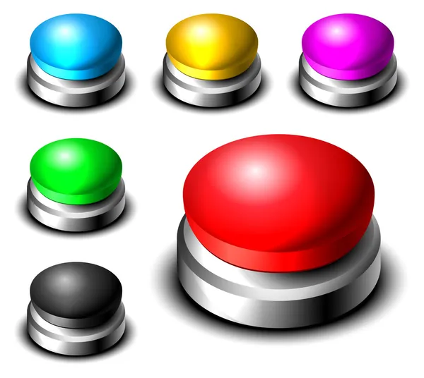 Gran conjunto de botones — Vector de stock