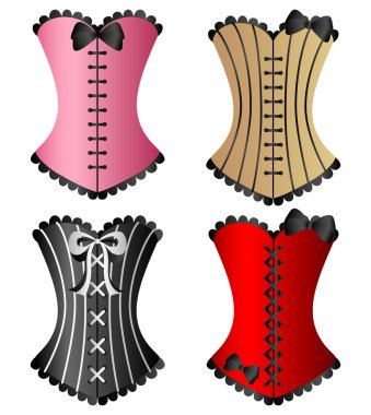 Corset set clipart