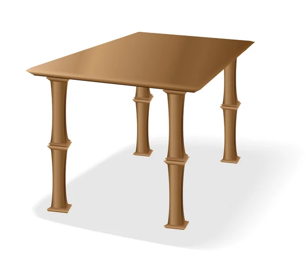 Старый деревянный стол — стоковый вектор