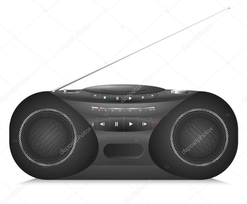 Realistic radio cassette recorder with CD player