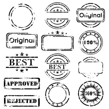Stamp collection clipart