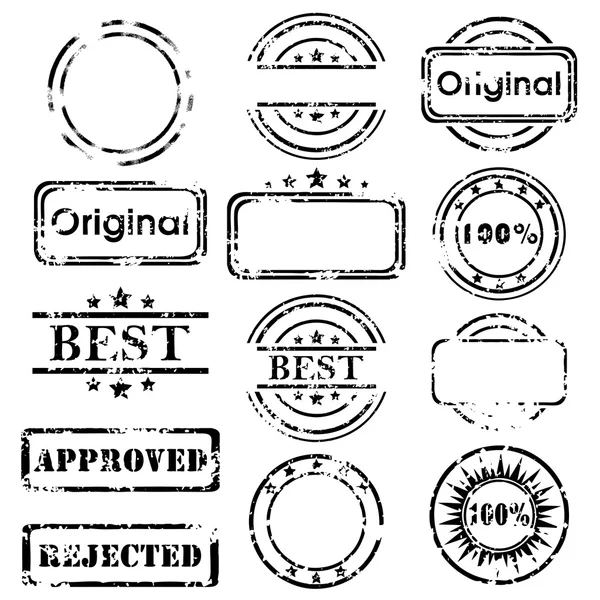 Colecção de selos —  Vetores de Stock