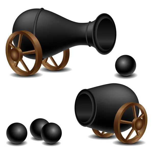 Cannon set — Stock Vector