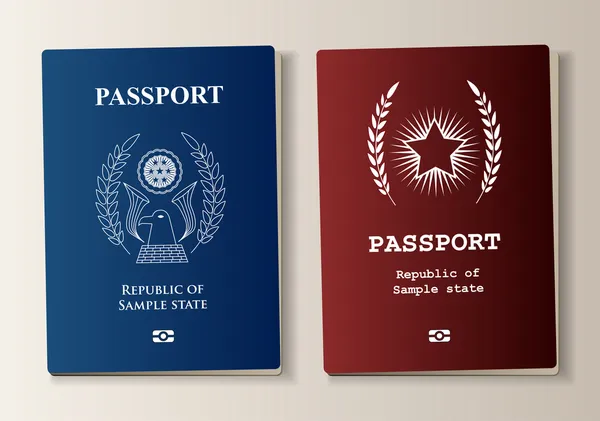 Modèles de passeport — Image vectorielle