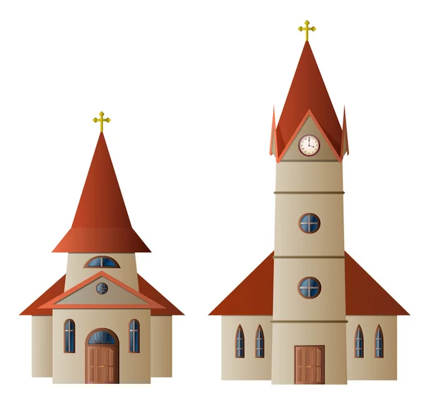 Church and Chapel — Stock Vector