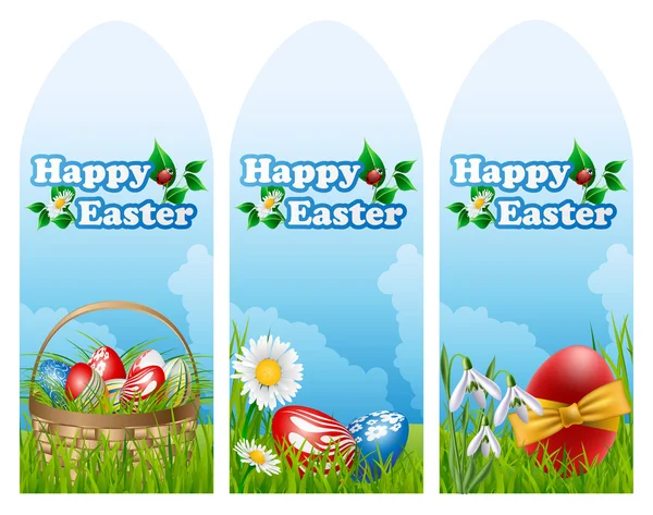 Easter banner set — Stock Vector