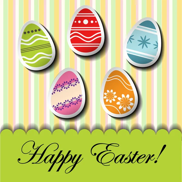 Scheda di Pasqua astratta con uova — Vettoriale Stock