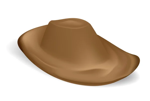 Chapéu de cowboy marrom — Vetor de Stock