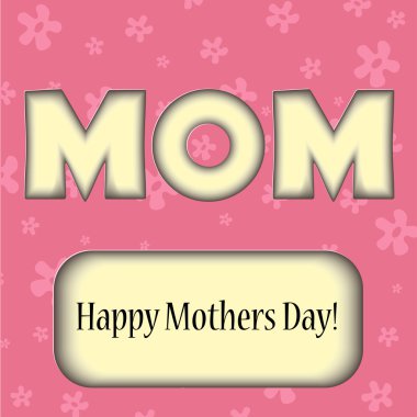 Anneler Günü tebrik kartı.