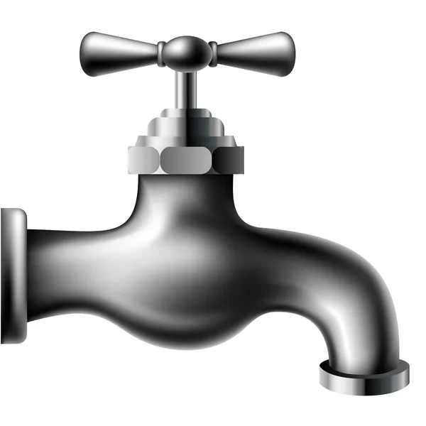 Metallic water tap — Stock Illustration Metallic water tap Royalty Free Stock Illustrations