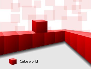 metin çerçevesi kırmızı küpler