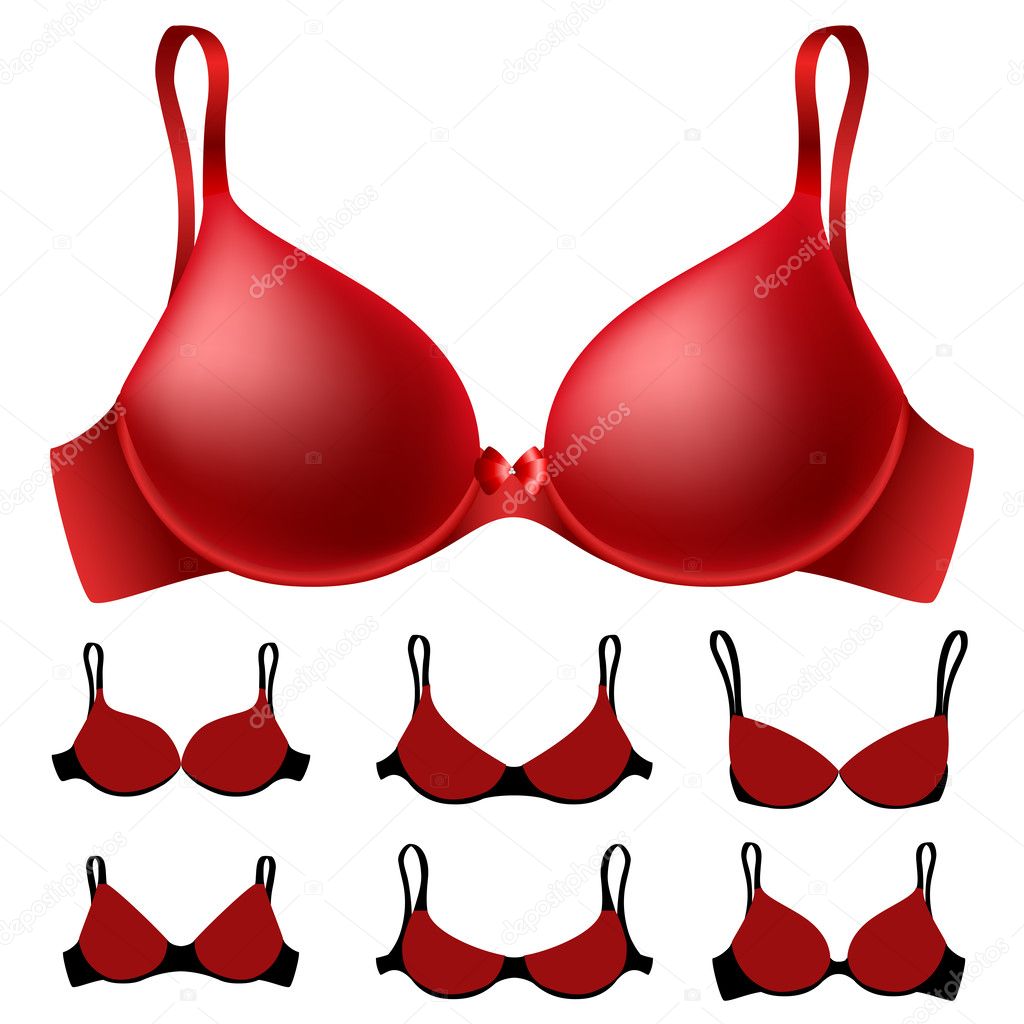 Red bra set