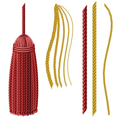 Tassel set clipart