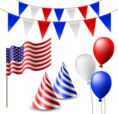 4 Temmuz kutluyor öğe kümesi