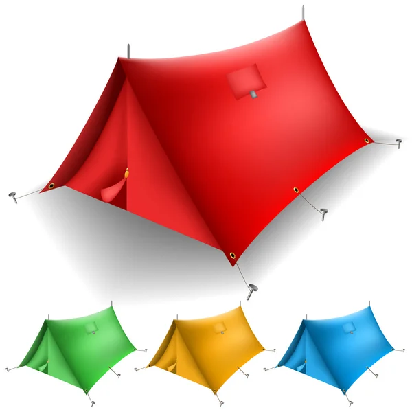 Set tenda - Stok Vektor