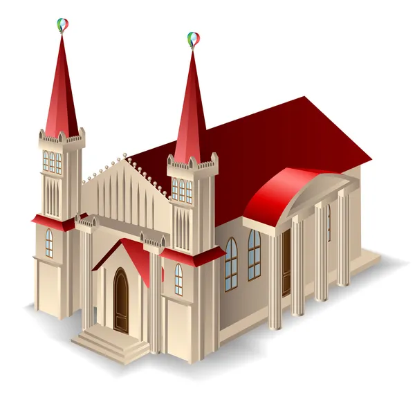 Edifício da igreja velha —  Vetores de Stock