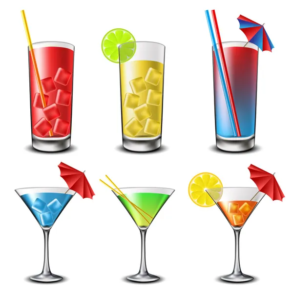 Cocktail set — Stock Vector